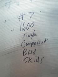 TCC tank 7 single compart 1600 bad skids