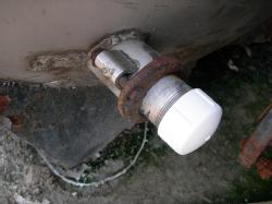 TCC tank 11 lower outlet welded
